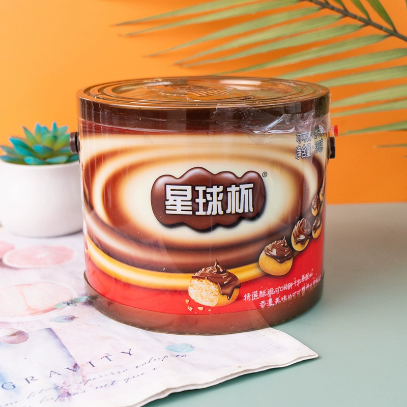 Star Cup Chocolate biscuit（Yellow label 390g、blue label large cup 1kg）Snack food、Afternoon tea、 Office snacks、Children's snacks