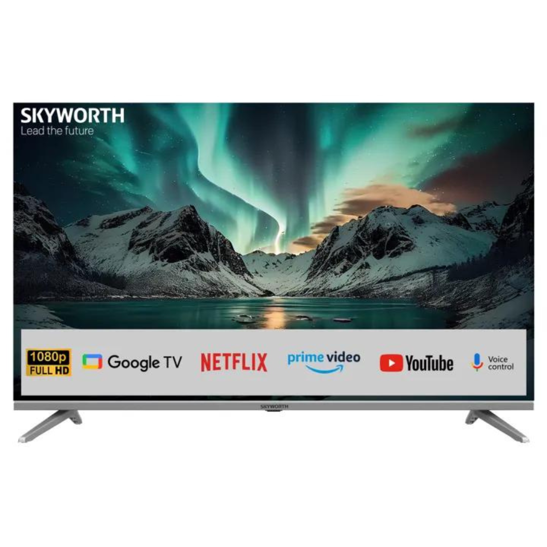 SKYWORTH 43 Inches  Google Smart Tv  43E5500G Frameless  Full HD 2024 Black (1YR WRTY)
