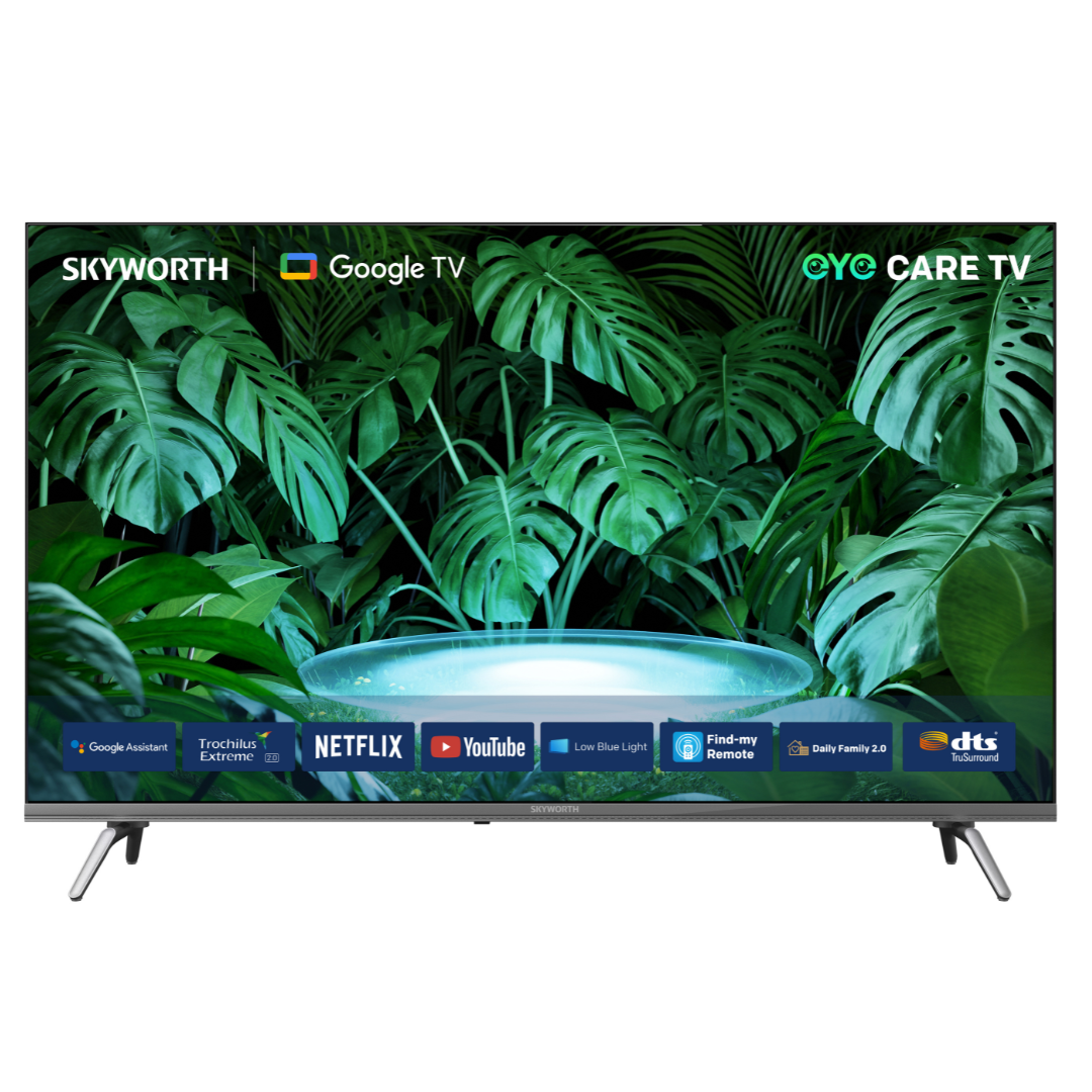 Skyworth 43E3500G, 43" FHD Smart Google TV, Black (1YR WRTY)