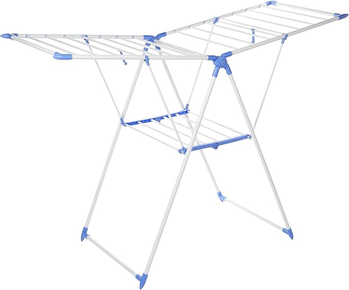 Large Folding Clothes Dryer Drying Space Laundry Washing Durable Metal Drying Rack Multifunctional Air Dryer Ideal For Indoor And Outdoor