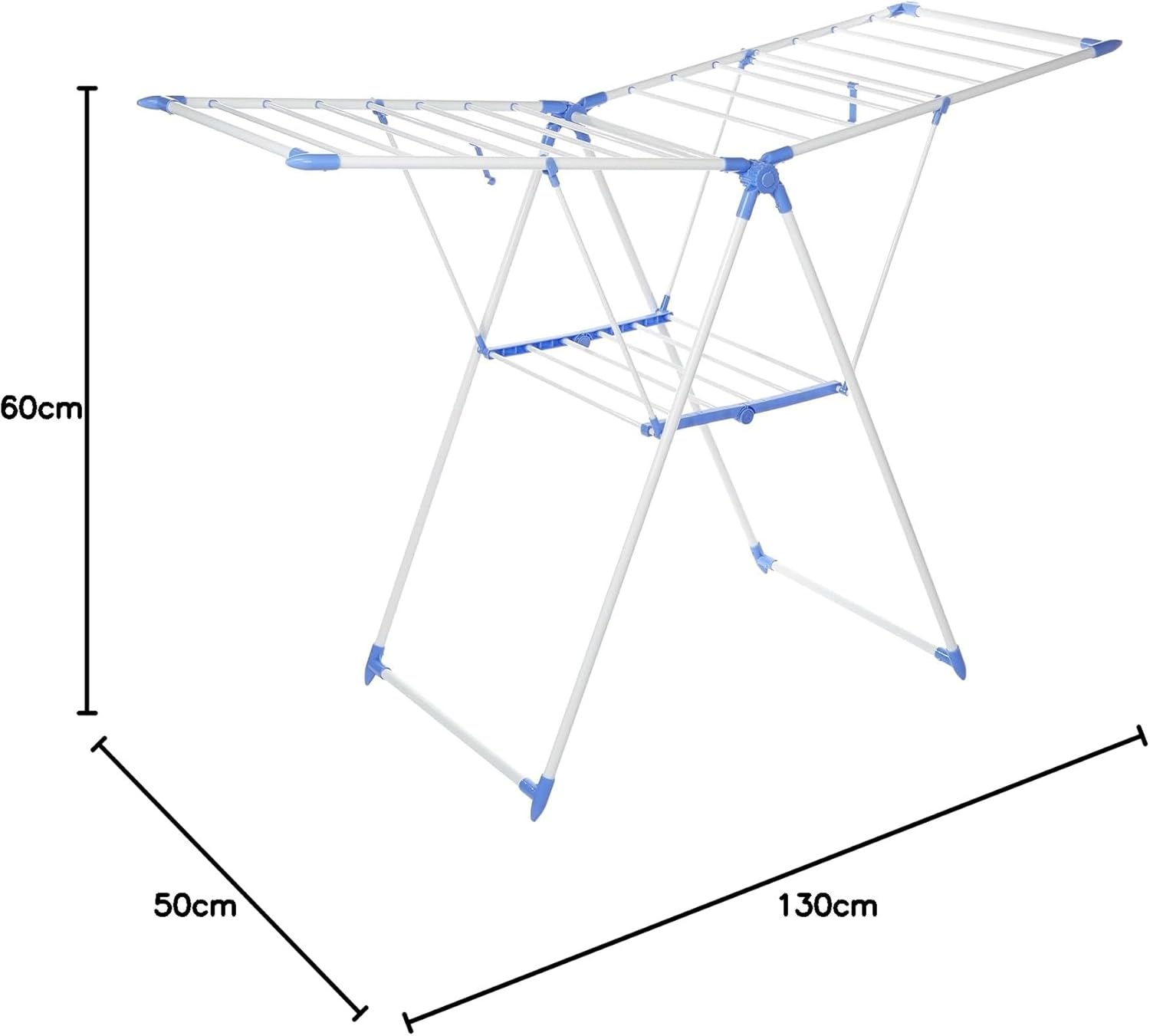 Large Folding Clothes Dryer Drying Space Laundry Washing Durable Metal Drying Rack Multifunctional Air Dryer Ideal For Indoor And Outdoor