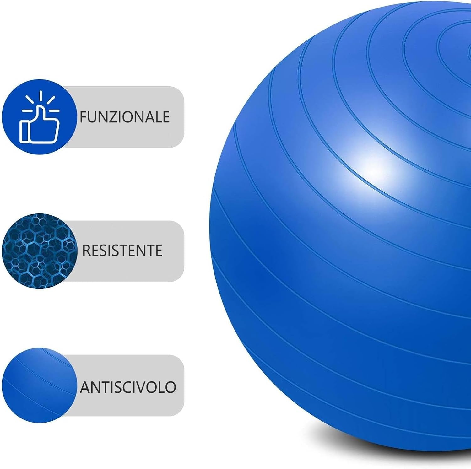 Unisex Sports Yoga Balls Bola Pilates Fitness Gym Balance Fitball Exercise Pilates Ball 65cm