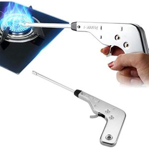 Stainless Steel Igniter Spark Lighter for Kitchen Stove (Silver, 27 cm)