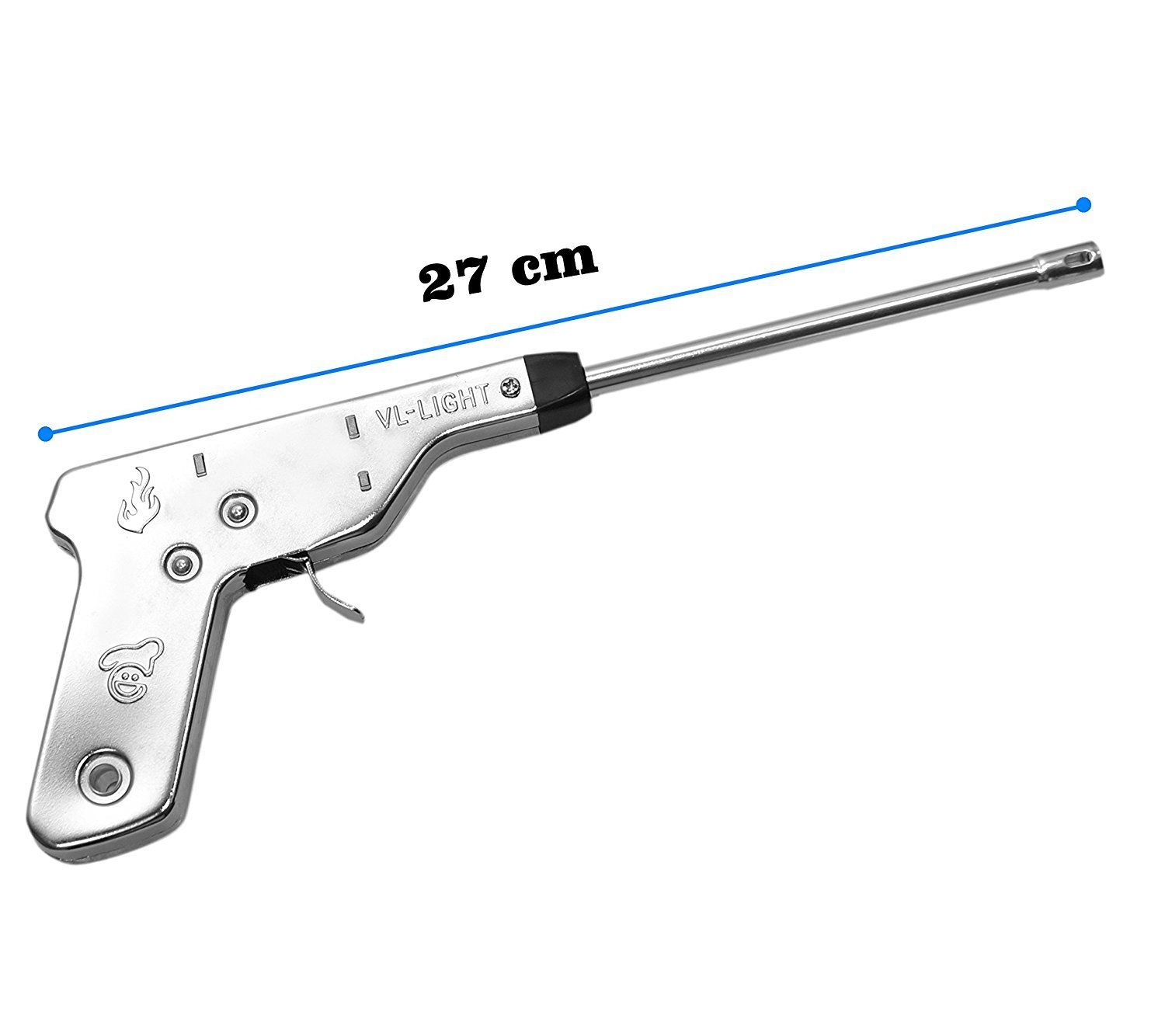 Stainless Steel Igniter Spark Lighter for Kitchen Stove (Silver, 27 cm)