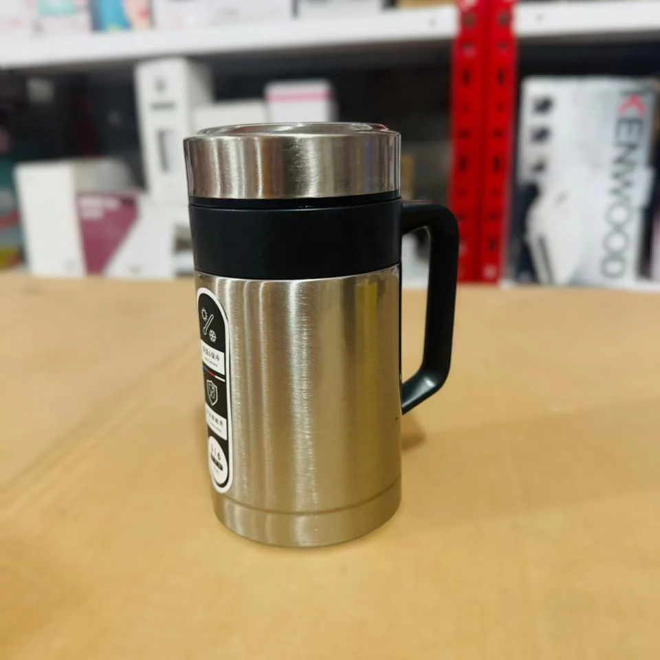 Stainless Steel Thermos Mugs Tea Cup With Handle Lid Tea Filter Insulated Tea Mug Thermos Cup Office Thermoses Hot and Cold Tea Coffee Cup