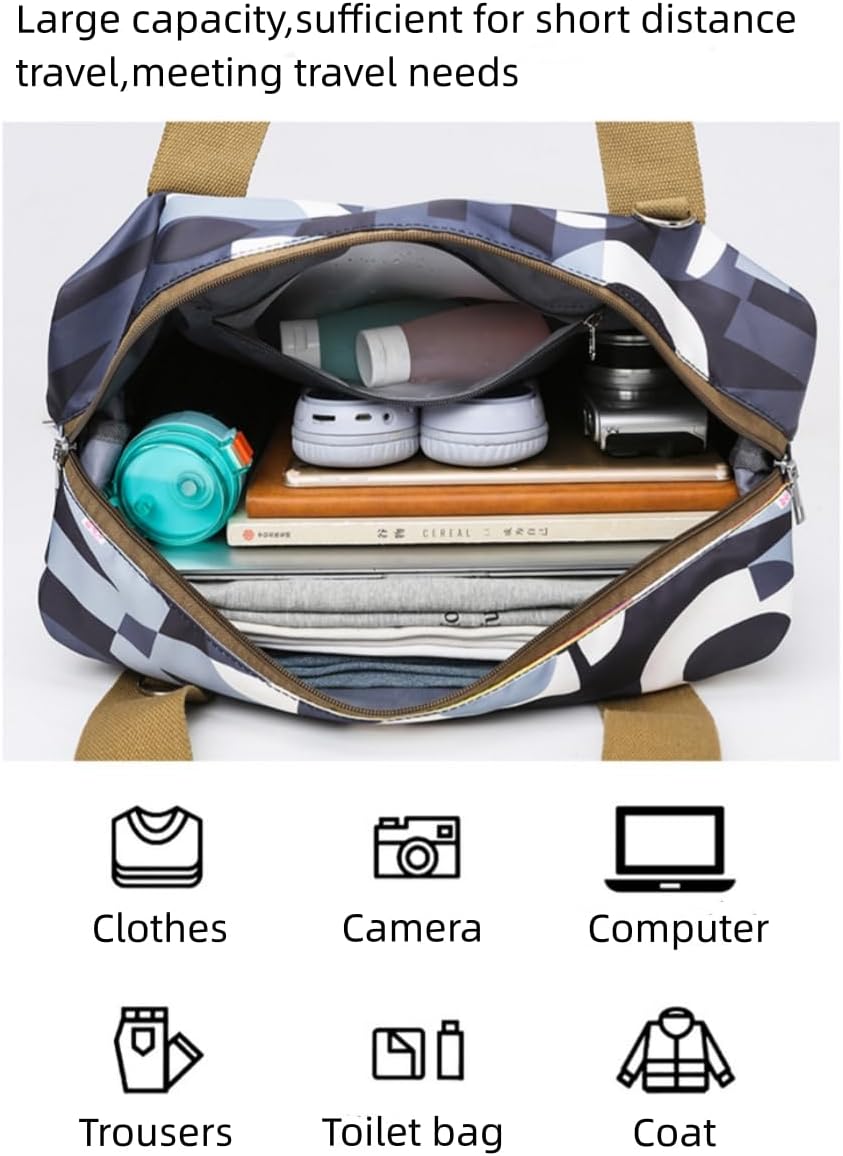 Expandable Carry Luggage Bag with Wheels Foldable Rolling Duffle Bag Large Capacity Dry Wet Separation Travel Bag Lightweight Suitcases for Men Women