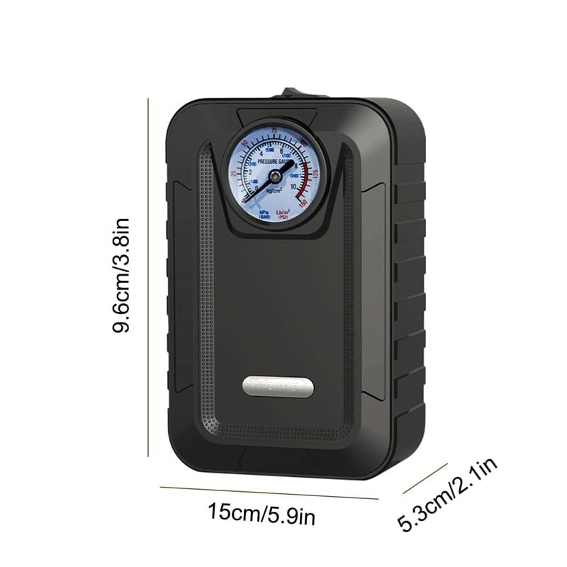 HQ-05B Triumph Portable tire inflator (analogue meter)