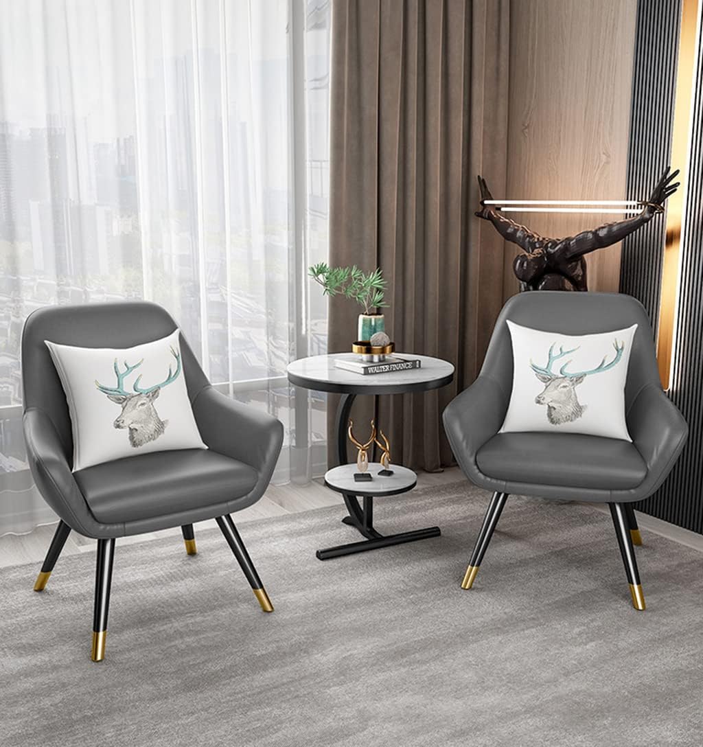 Luxury Marble Sofa Side Table 2 Tier Round Corner Table for Living Room Hotel Sofa End Bedside Table