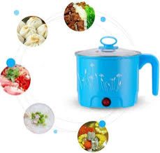 Electric Multifunction Cooking Pot 1.5 Litre 600-Watts, Multi-Purpose Cooker Mini Electric Cooker Steamer Cook pots for Cook Noodles/hot Pot/Rice Porridge for Home, Office and Travel