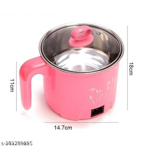 Electric Multifunction Cooking Pot 1.5 Litre 600-Watts, Multi-Purpose Cooker Mini Electric Cooker Steamer Cook pots for Cook Noodles/hot Pot/Rice Porridge for Home, Office and Travel