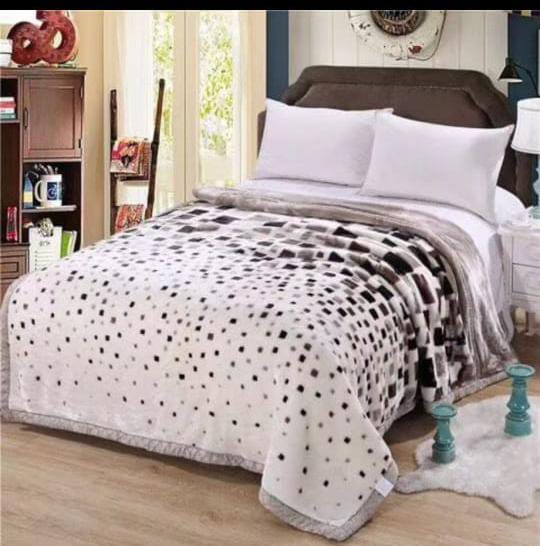 Ultra Soft Luxurious Embossed Very Warm Korean Mink Single Bed Blanket Double ply, Super Soft Blanket for AC Room and mild Winters Multicolor