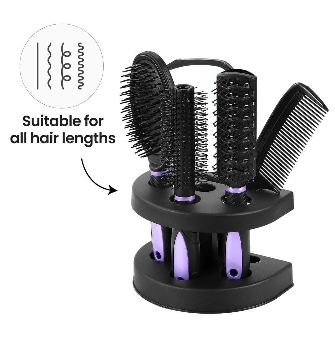 Hair Comb Mirror Stand Set for Air Bag Comb Mirror Comb Set Five Piece Comb Set Brush for Holder Paddle Household Brush Rib Comb Hair Brushes