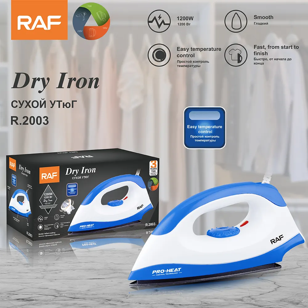 RAF Cheap Portable Steam Press Iron Electric Iron Clothes Household Steam Irons dry iron