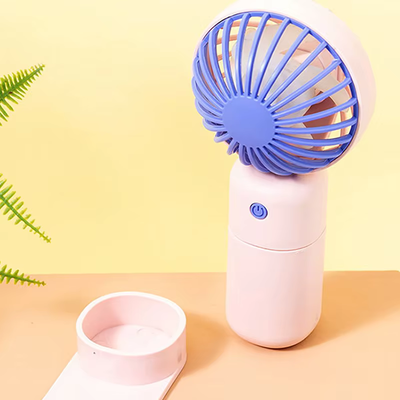 Mini Portable USB Rechargeable Table Fan - 3 Speed ​​Silent Handheld Cooling Fan for Office, Students, and Travel
