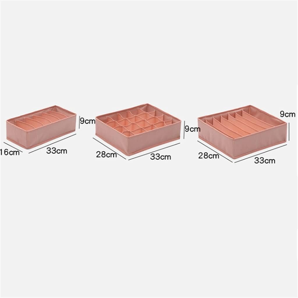 3pcs Multi-size Underwear Organizer Foldable Home Storage Box Non-woven Wardrobe Drawer Closet Organizer