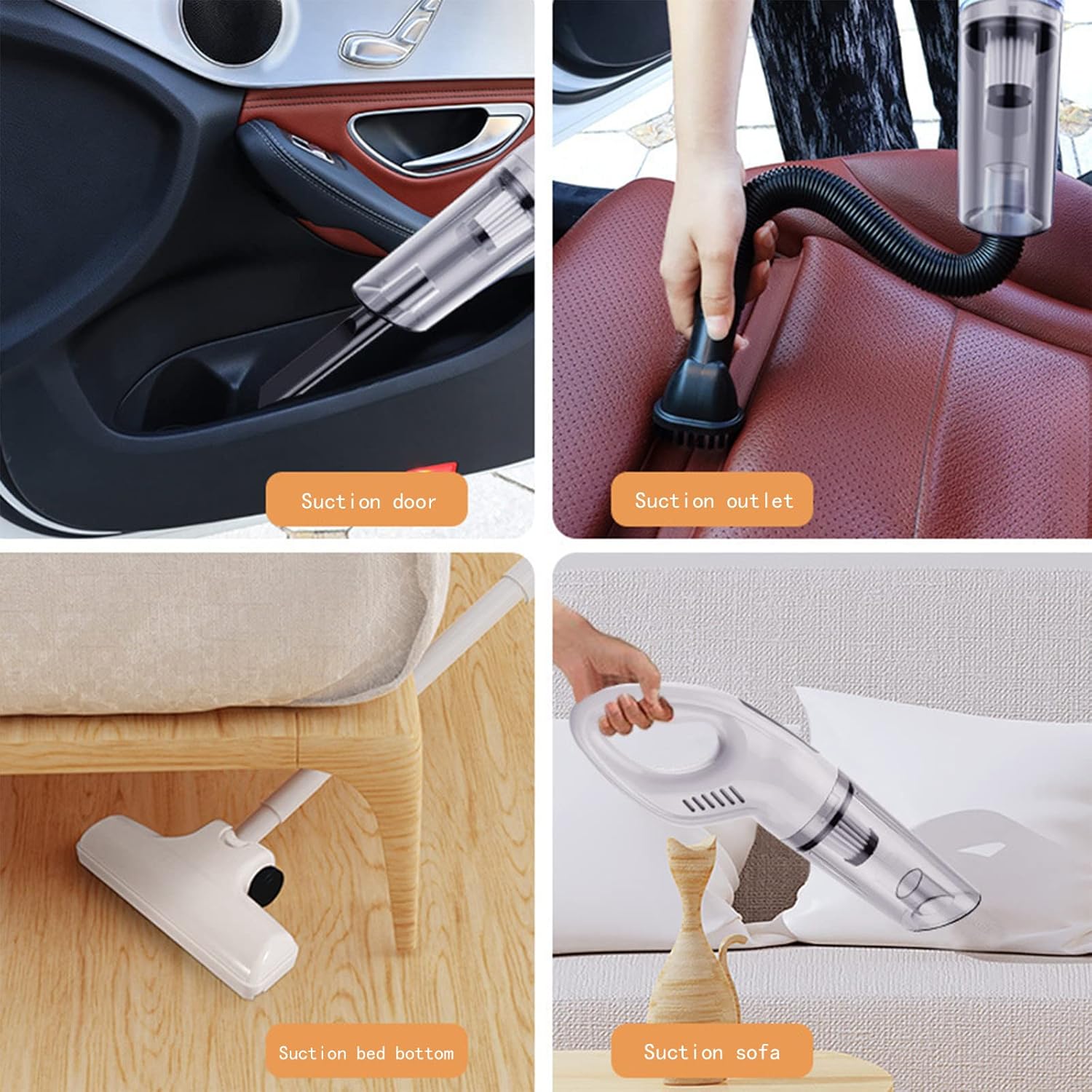 Cordless Stick Vacuum Cleaner, 30 Minute Long Run Portable Vacuum Cleaner Lightweight, Silent Cordless Vacuum Cleaner for Carpet and Hardwood Floors