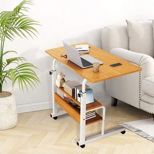 Bedside Table Mobile Laptop Table Sofa Side Laptop Notebook Desk Pc Stand Height Adjustable Portable and Sturdy for Living Room Bedroom