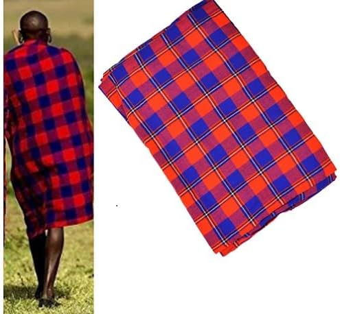 African Maasai Shuka/Maasai Fabrics/Kenyan Kikoy/Maasai Throw Blanket/ Masai Travel Blanket/kikoi/ Sarong/ Couch,Sofa, Picnic, Beach Throw Blanket, Shawl