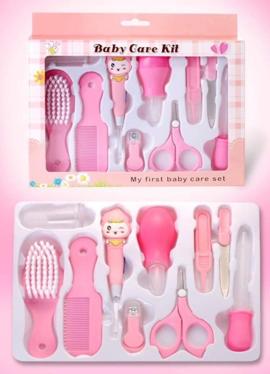 Kids Creation Baby Care kit/Baby Grooming kit for New Born Baby/Nursery Healthcare/Portable Baby Health Care kit - Perfect for Manicure & Pedicure Accessories. (10 pcs)