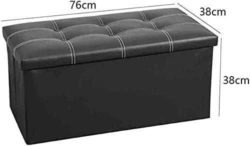 Folding Storage Ottoman Bench,Storage Chest Footrest Step Stool with Padded Seat for Bedroom Hallway Living Room, End of Bed Storage Seat