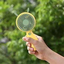 Portable fun,Mini Hand Fan,Rechargeable Personal Fan, Battery Operated Small Fan with 3 Speeds for Travel/Commute/Makeup/Office-Random colors