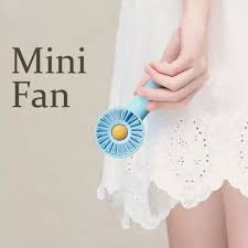 Portable fun,Mini Hand Fan,Rechargeable Personal Fan, Battery Operated Small Fan with 3 Speeds for Travel/Commute/Makeup/Office-Random colors