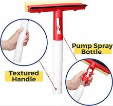 3 in 1 Double Sided Shower Squeegee with Water Sprayer, Window & Glass Cleaner🔆Has inbuilt spray bottle🔆Double sided