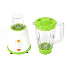 2 in 1 blender primadell,for Shakes and Smoothies & Food Processor Combo, With 40oz Glass Jar& 3 Cup Electric Food Chopper Attachment, 700 Watts-Green