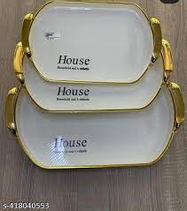 Set of 3 classy kitchen Tray Set