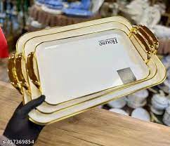 Set of 3 classy kitchen Tray Set