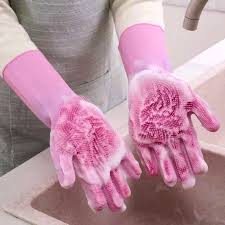 Premium Silicone Washing Gloves – Heat-Resistant, Multi-Purpose Scrubbing Gloves for Kitchen, Dishwashing, Car Cleaning, Pet Grooming & More – Durable, Flexible & Eco-Friendly Design
