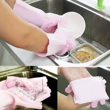 Premium Silicone Washing Gloves – Heat-Resistant, Multi-Purpose Scrubbing Gloves for Kitchen, Dishwashing, Car Cleaning, Pet Grooming & More – Durable, Flexible & Eco-Friendly Design