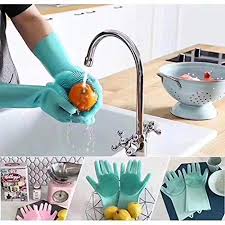 Premium Silicone Washing Gloves – Heat-Resistant, Multi-Purpose Scrubbing Gloves for Kitchen, Dishwashing, Car Cleaning, Pet Grooming & More – Durable, Flexible & Eco-Friendly Design
