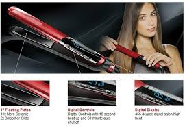 CRONIER PROFESSIONAL 2-IN-1 CERAMIC FLAT IRON HAIR STRAIGHTENER OFFERS SIMPLE OPERATION, SUITABLE FOR SALON AND HOUSEHOLD USE, WITH A HEATING AREA OF 90*30MM