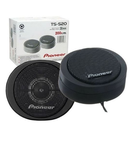 Pioneer TS-S20 Car Audio 200-Watt 3/4-inch Component Tweeter with Crossover, car Audio 3/4-inch Component Tweeter with Crossover