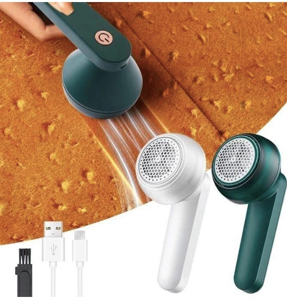 Lint Removal Fabric Shaver USB Rechargeable Lint Remover Electric Lint Shaver for Clothes Furniture Green Lint Remover Clothes Shaver Electric Lint Shaver