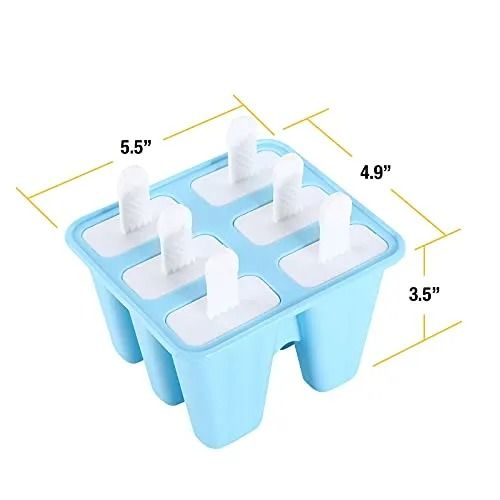 Ice pop up (6 slots), Silicone Popsicle Holders for Kids.,Reusable Drip-Free Ice Pop Stick Holder, Fit Standard and Wide Sized Sticks Drip Free Popsicle Holder