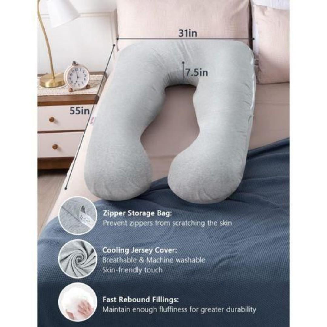 Pregnancy Pillows for Sleeping U-Shape Full Body Pillow and Maternity Support