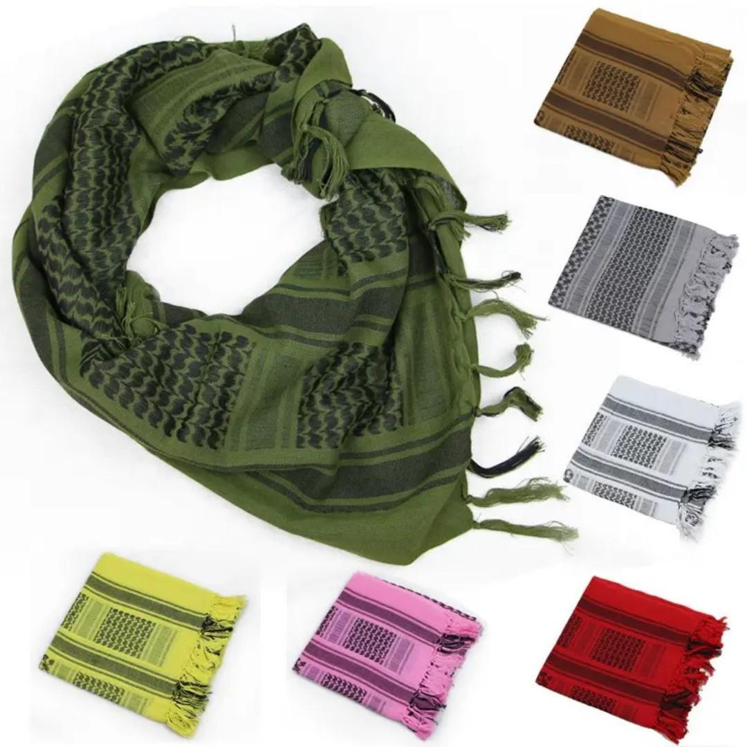Arafat Unisex Head Wrap/ Scarf/shawl - Arab Keffiyeh Shemagh Desert Palestine