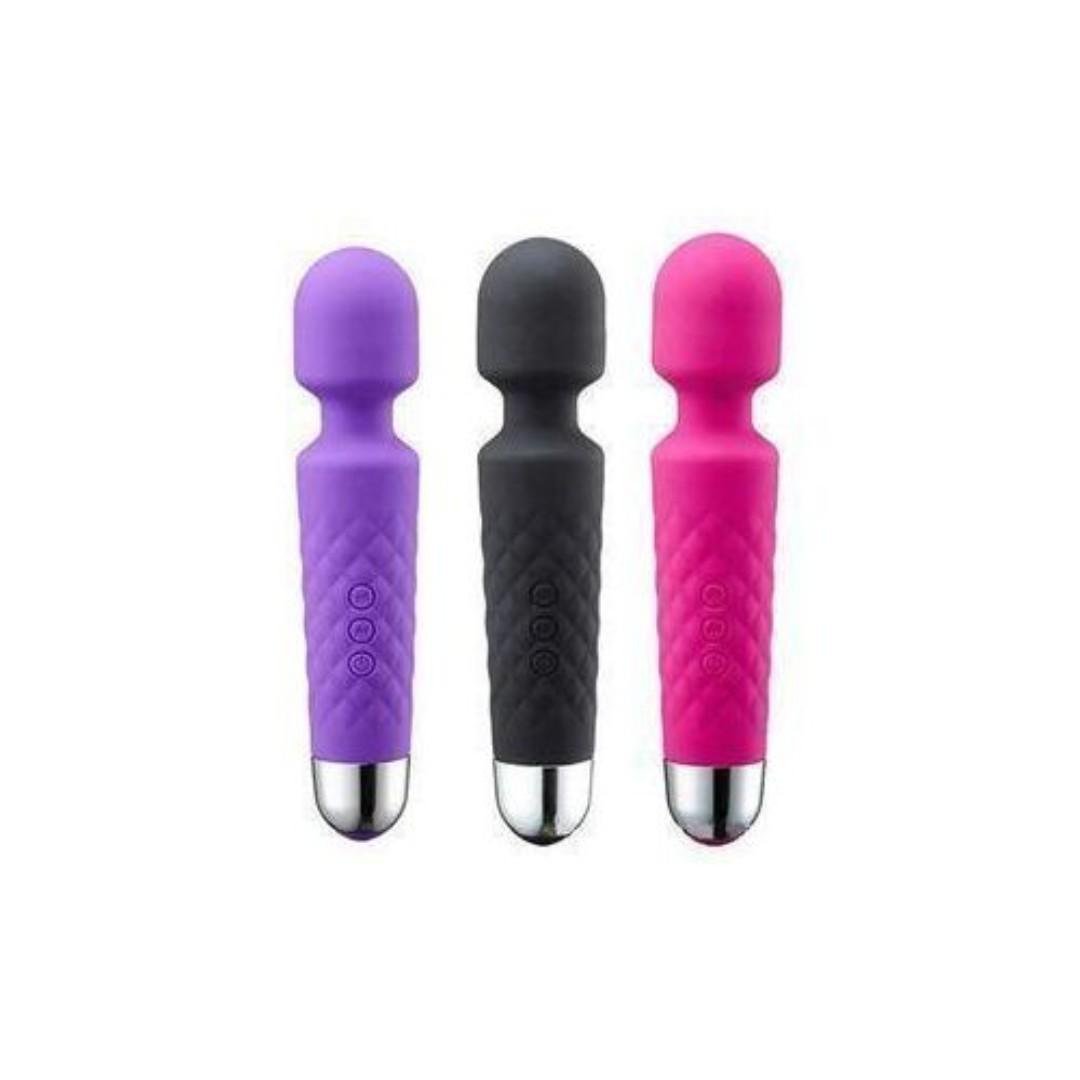 20 Modes - 8 Speed Powerful Rechargeable Magic Wand Cli_t Massager Dildo Vibrator Sex Toys For Women