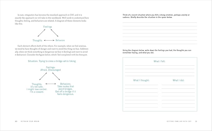 Retrain Your Brain: Cognitive Behavioral Therapy in 7 Weeks: A Workbook for Managing Depression and Anxiety (Retrain Your Brain with CBT)