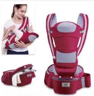 3-in-1 Hip Seat Baby Carrier – Ergonomic with Sliding Pouch, Reinforced Head Support & Adjustable Height – Comfortable for Baby & Parent – Best for 0–36 Months