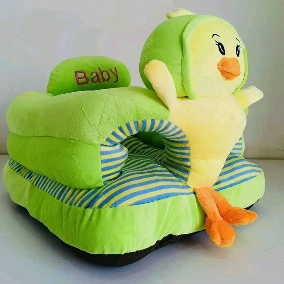 Supportive Baby Sit-Me-Up Pillow – Soft Infant Floor Seat for 4+ Months, Encourages Sitting & Balance, Plush Backrest with Leg Openings – Easy to Clean