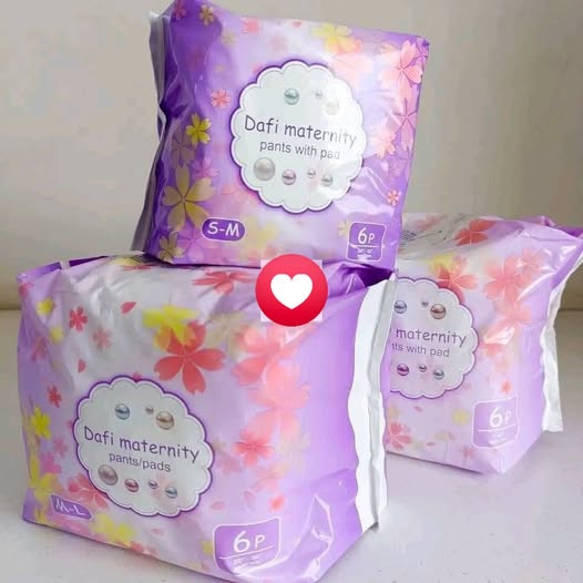 Dafi Maternity Pads – Ultra-Absorbent Postpartum Pads for After Delivery – Sizes S-M, M-L, L-XL – Soft, Leak-Proof, Breathable Comfort
