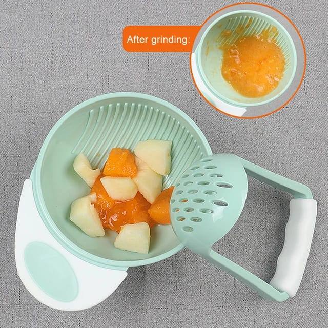 Baby Food Masher Set – Easy Weaning Tool for Smooth Purees & Self-Feeding – Ideal for Home & Travel, Helps Babies Transition to Solid Foods