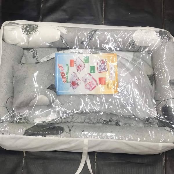 Portable Baby Cosleeper with Removable Mosquito Net – Foldable Baby Bed for Travel & Home Use | Safe, Breathable & Comfortable Sleep Solution