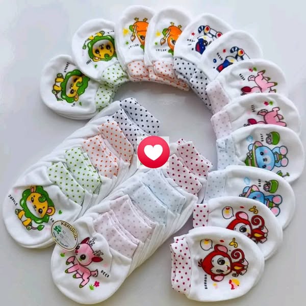 Soft Cotton Baby Anti-Scratch Mittens | Newborn Protection Gloves | Prevent Face Scratches & Keep Baby’s Hands Warm – Unisex Design