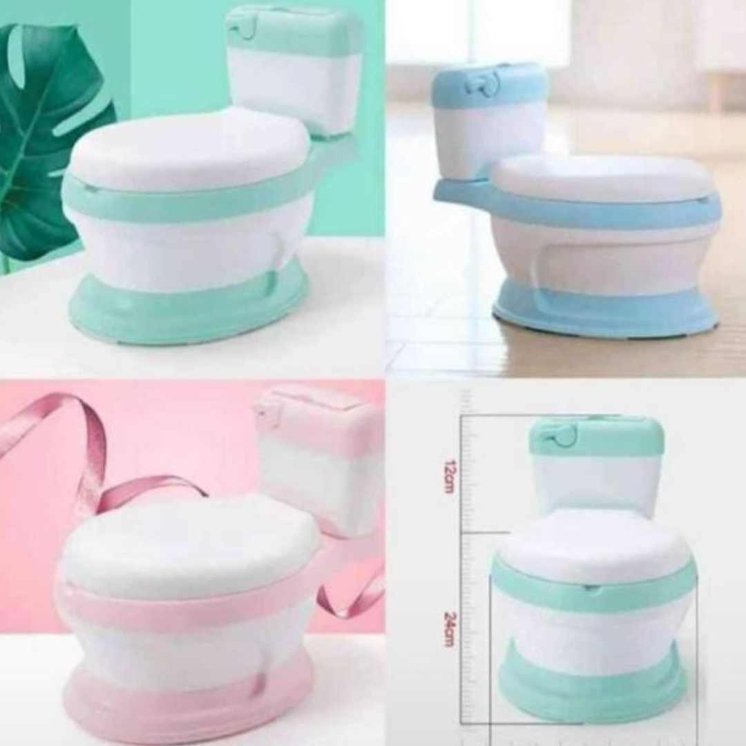Realistic Kids Toilet Seat Potty | Toddler Potty Training Chair with Flush Sound | Easy-Clean, Sturdy & Comfortable for Boys and Girls