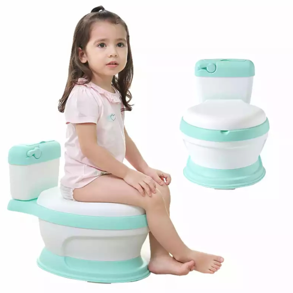 Realistic Kids Toilet Seat Potty | Toddler Potty Training Chair with Flush Sound | Easy-Clean, Sturdy & Comfortable for Boys and Girls