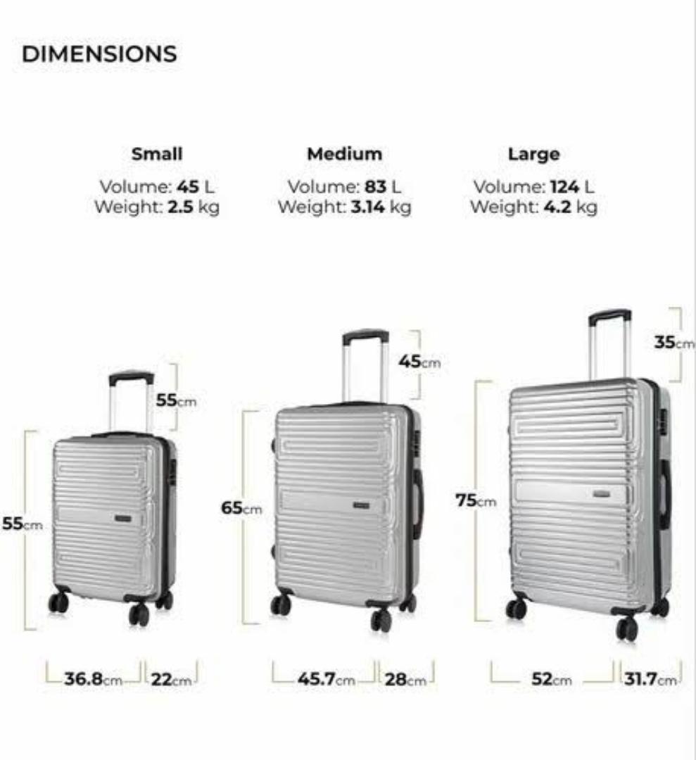 3 in 1 Executive Luxurious Fibre Travel Suitcase